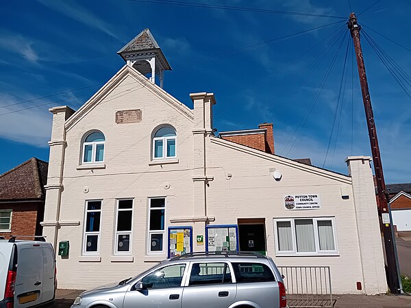 Potton Community Centre: Town Council's headquarters.