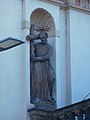 Praha - Nové Město, Karlovo náměstí, Kostel sv. Ignáce - socha na fasádě