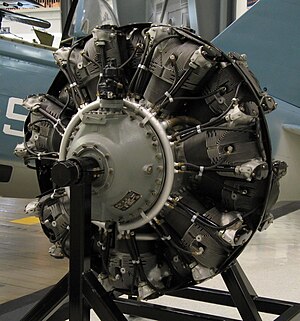 Pratt & Whitney Twin Wasp Junior v Národním muzeu námořního letectví, Pensacola, Florida