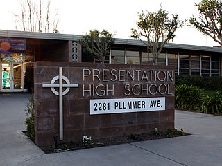 <span class="mw-page-title-main">Presentation High School</span> Private, all-female school in San Jose , California, United States