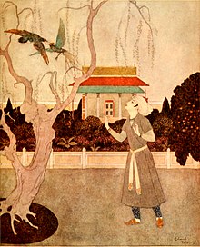 Princess Badoura, a tale from the Arabian nights - Dulac color plate facing page 072.jpg