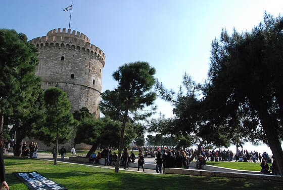 Protest in Thessaloniki, against the gold mines in northern Greece.