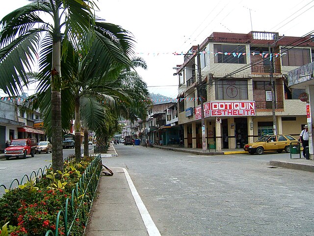Straße in Puerto Quito