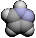 Niepodpisana grafika związku chemicznego; prawdopodobnie struktura chemiczna bądź trójwymiarowy model cząsteczki