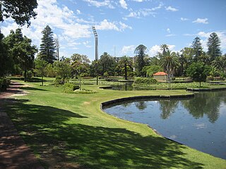 Queens Gardens, Perth Park in Perth, Western Australia