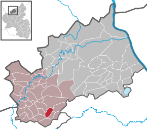 Poziția Quiddelbach pe harta districtului Ahrweiler