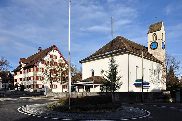 Amthaus and the former monastery's church