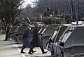 A fővárosba bevonult szovjet harcjárművek
