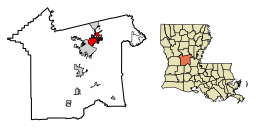 Pineville i Rapides Parish och Louisiana