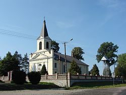 Pfarrkirche des Heiligen Johannes des Bapisten. Erbaut im Jahre 1800.