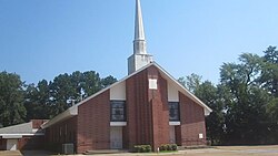 Historic Antioch Baptist Church on U.S. Highway 80 in Dixie Inn. Revised Antioch Baptist Church, Dixie Inn, LA MVI 2541.jpg