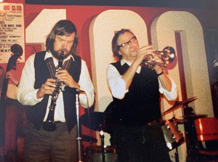Richard Williams at the 100 Club with his band DixSix in 1985