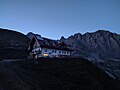 Il rifugio al tramonto