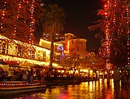 The River Walk around Christmastime