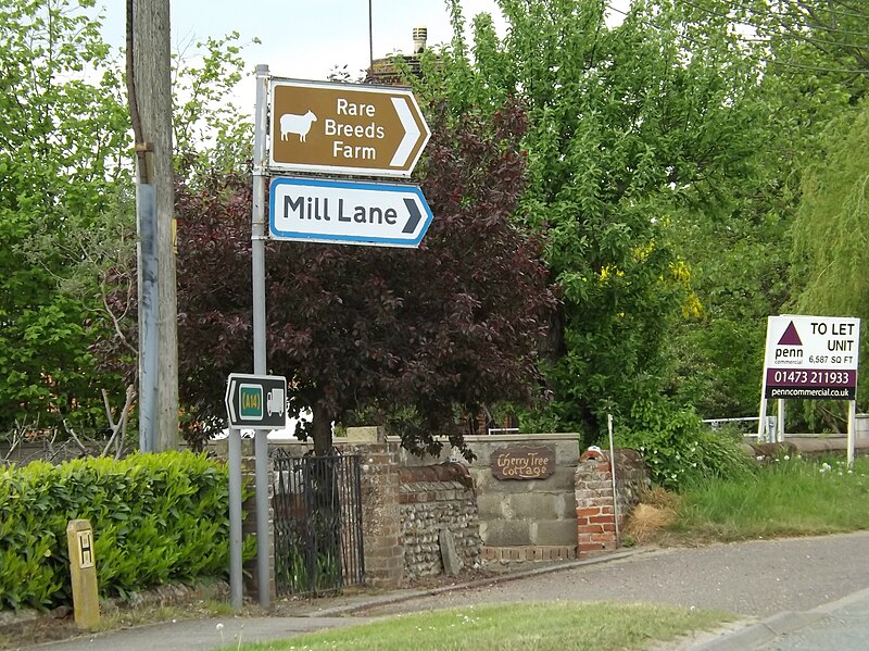 File:Roadsigns on the B1113 Lower Road - geograph.org.uk - 4972260.jpg