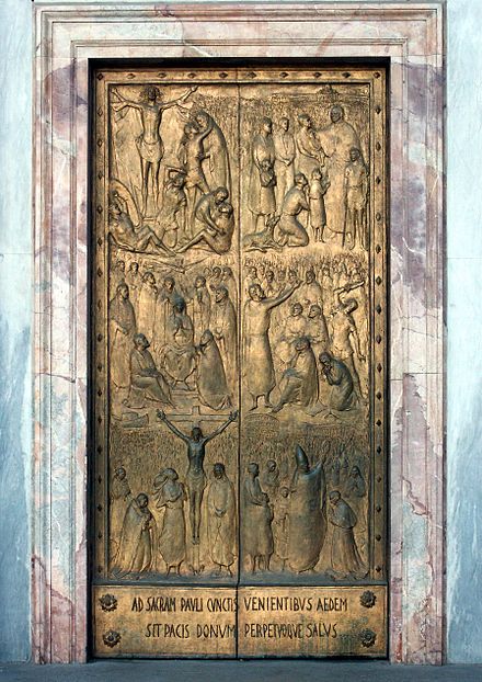 Exterior Holy Door by Enrico Manfrini (2000)