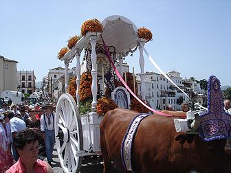 Fête religieuse dans la ville de Ronda dans la province de Malaga (Andalousie). (définition réelle 2 048 × 1 536*)