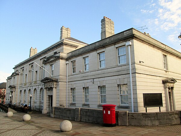 Rotherham Town Hall, Rotherham is the largest settlement and the borough's administrative centre.