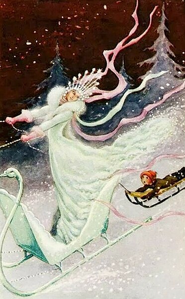 "The Snow Queen" illustration by Rudolf Koivu