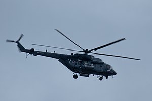 Russian helicopter in Minsk, Belarus (23 February 2022).jpg