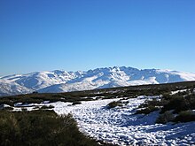 Vista della Sierra de Gredos dalla cima del Puerto de Peñanegra (Sierra de Villafranca).