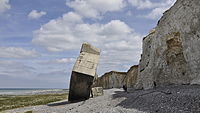 De bunker op het strand van Sainte-Marguerite-sur-Mer