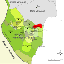 San Fulgencio – Mappa