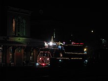 Arrival of Santa Claus by train as part of the annual Festival of Lights in December Santa Arrival Kent 2012.JPG