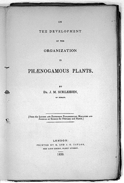 File:Schleiden "Phaenogamous plants...", 1838; title page Wellcome L0016650.jpg