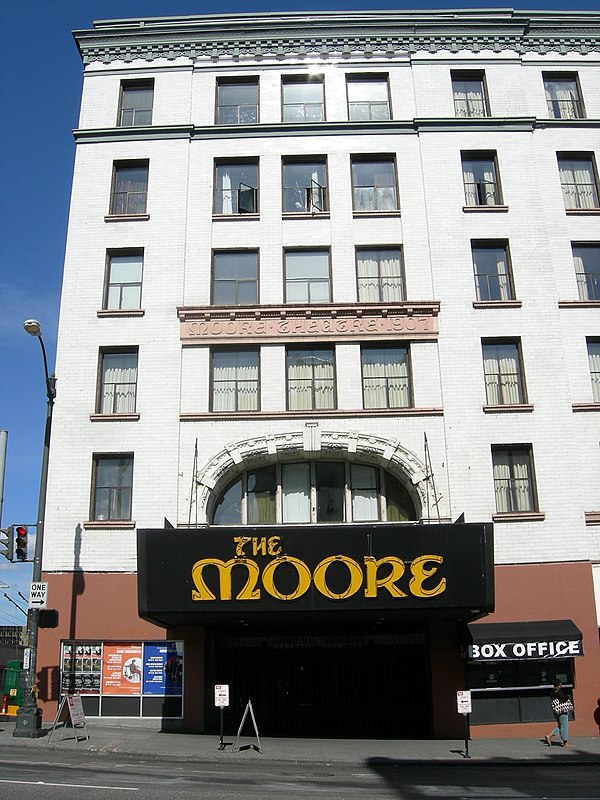 Entrance to the Moore Theatre in 2007