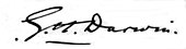 Signature of Sir George Darwin.jpg