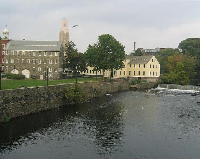 America's first successful water powered textile mill, Slater Mill was founded in Pawtucket, Rhode Island in 1793