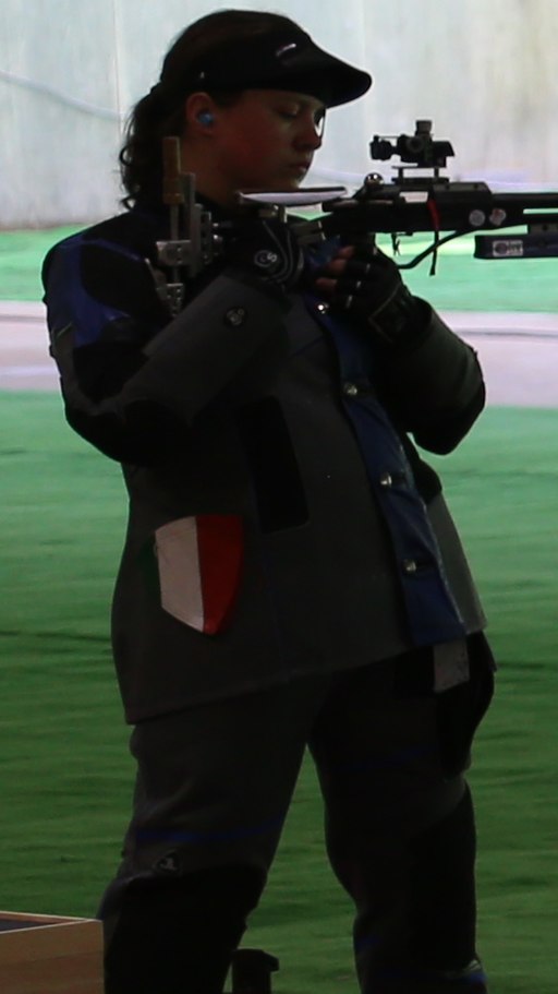 Sofia Ceccarello at the 2020 Summer Olympic Games 50m rifle 3 position, July 27, 2021 in Tokyo, Japan. (51349821450) (cropped)