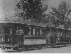 Tram in Knyazhevo, 1901 Sofia Tram Knjaschewo 1901.png