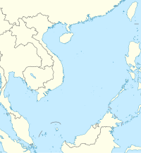 Localisation sur la carte de la Mer de Chine méridionale