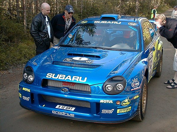 Burns at the 2001 Rally Finland.