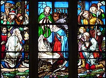 Stained glass window in St John's church