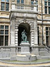 Statue of Conscience outside the Hendrik Conscience Heritage Library in Antwerp