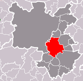 Poloha mesta Starý Plzenec v rámci okresu Plzeň-město