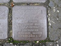 der Stolperstein für Horst Rosenstein