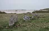 Steinkreis mit modernen Porzellanerdearbeiten.  - geograph.org.uk - 418770.jpg