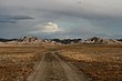 Landschap in Badlands National Park in Oglala Lakota County