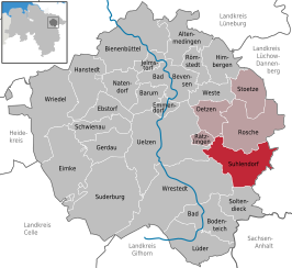 Kaart van Suhlendorf
