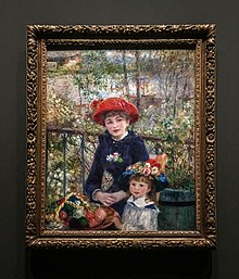 Les Deux Sœurs de Renoir, présenté au musée du Luxembourg en 2014 dans le cadre d'une exposition consacrée à Paul Durand-Ruel.