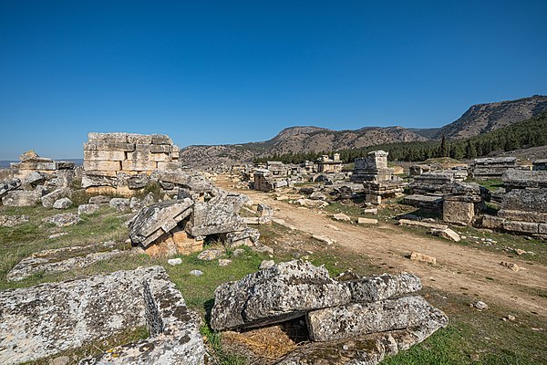 Part of the archeological site of Hierapolis