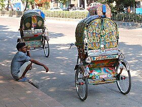Rikše i slikanje rikši u Dhaki
