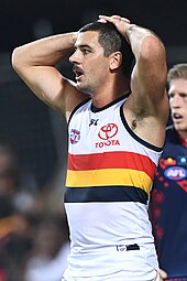 Taylor Walker is Adelaide's all-time leading goalscorer and former captain. Taylor Walker 2019.3.jpg