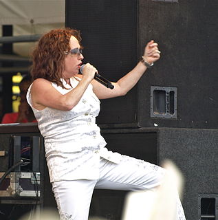 Teena Marie was an American singer-songwriter and producer. She was known by her childhood nickname Tina before taking the stage name Teena Marie and later acquired the nickname Lady Tee, given to her by her collaborator and friend, Rick James.