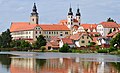 * Nomination Telč Church Towers & Jesuit Seminary Bordering Ponds --Scotch Mist 06:42, 6 January 2016 (UTC) Tilted ccw Poco a poco 07:55, 6 January 2016 (UTC)  Comment Thank you for your review. Have rotated image CW and uploaded new file.--Scotch Mist 08:39, 6 January 2016 (UTC) * Promotion Now fine. --Hasenläufer 09:54, 6 January 2016 (UTC)