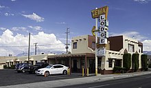 The Tewa Lodge is one of many motels built on Route 66 in Albuquerque Tewa Lodge.jpg